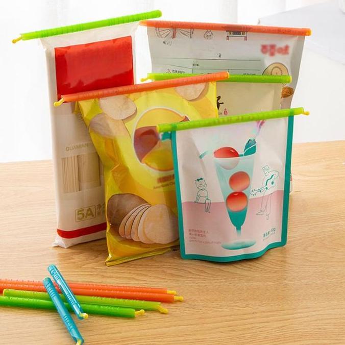 XLOGIPO 16pcs Penjepit Kantong Plastik Snack Seal Stick Stik Clip 12-28,5 cm