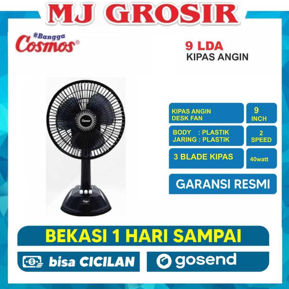 Promo KIPAS ANGIN DESK FAN COSMOS 9 LDA 9 INCH KIPAS ANGIN DUDUK MEJA