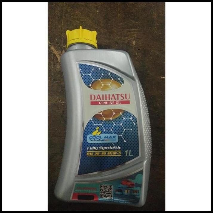 TERBARU OLI MESIN MOBIL DAIHATSU DGO 0W-20 API SN GF-5 FULL SINTETIK 1 LITER 