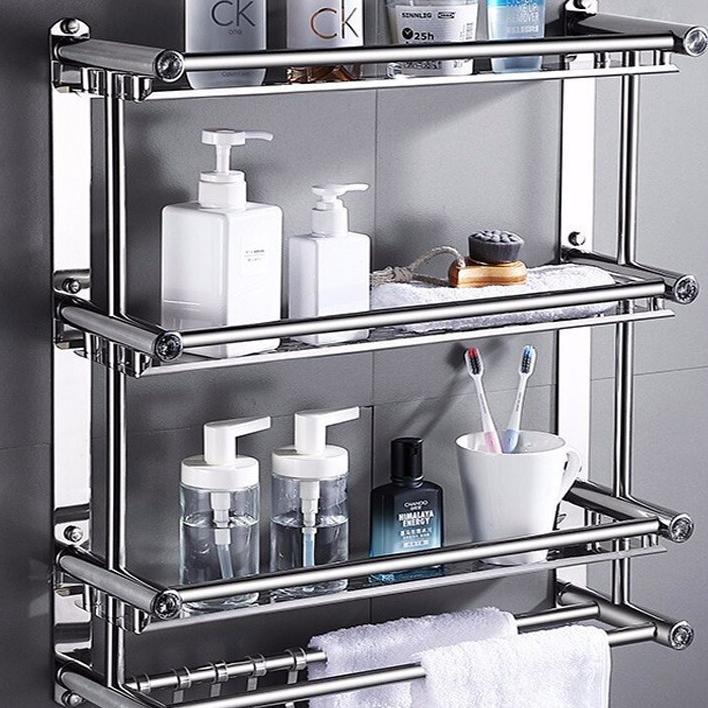 Rak Gantung Kamar Mandi / Rak Kamar Mandi / Rak Kamar Mandi Dinding  Gantung Rak Dinding Serbaguna R