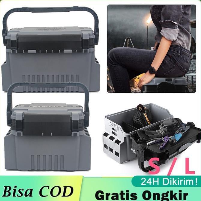 FERAYPO Tackle Box Pancing Kotak Peralatan Pancing Jigging Lure Box Fishing Box Mancing Serbaguna Be