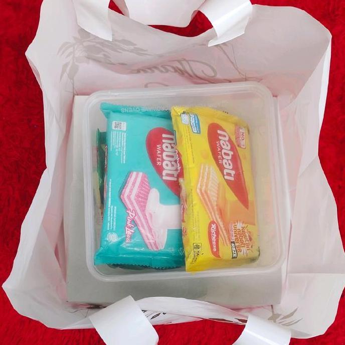 Avvolgere- Kantong Plastik Box 22X22 Syukuran Isi 50Pcs Nasi Box, Kantong Plastik Hajatan Tahlilan K