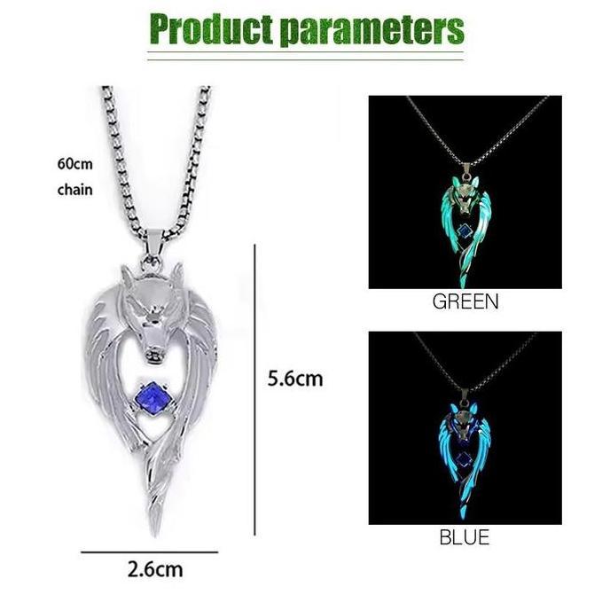 SMG Kalung Tali Liontin Glow In The Dark Kalung Pria Wanita Anti Karat / Kalung Titanium menyala dal