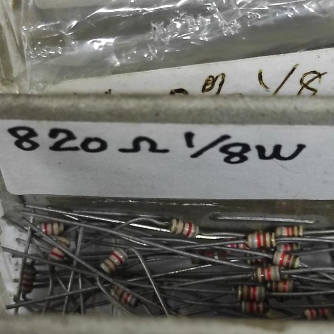 Ready Resistor 820ohm 1/8wat 820ohm