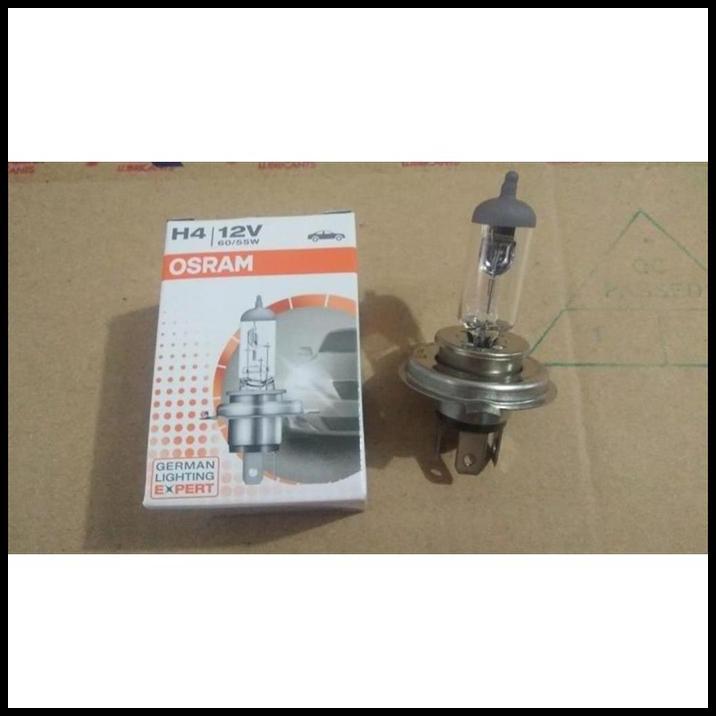 DISKON LAMPU BOHLAM DEPAN BESAR MOBIL HALOGEN BULB H4 OSRAM 12V 60/55W ASLI 