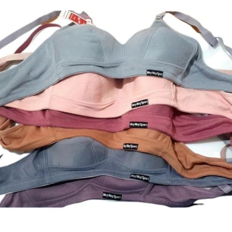 OFFICIAL bh wanita dewasa tanpa busa isi 6 pcs bh wanita dewasa polos murah berkualitas KEKINIAN