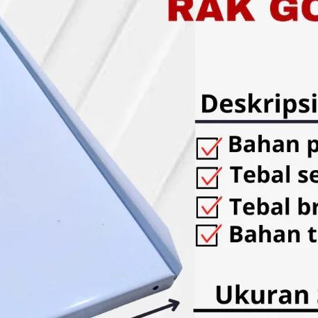 Shelving Tatakan Rak Gondola Minimarket