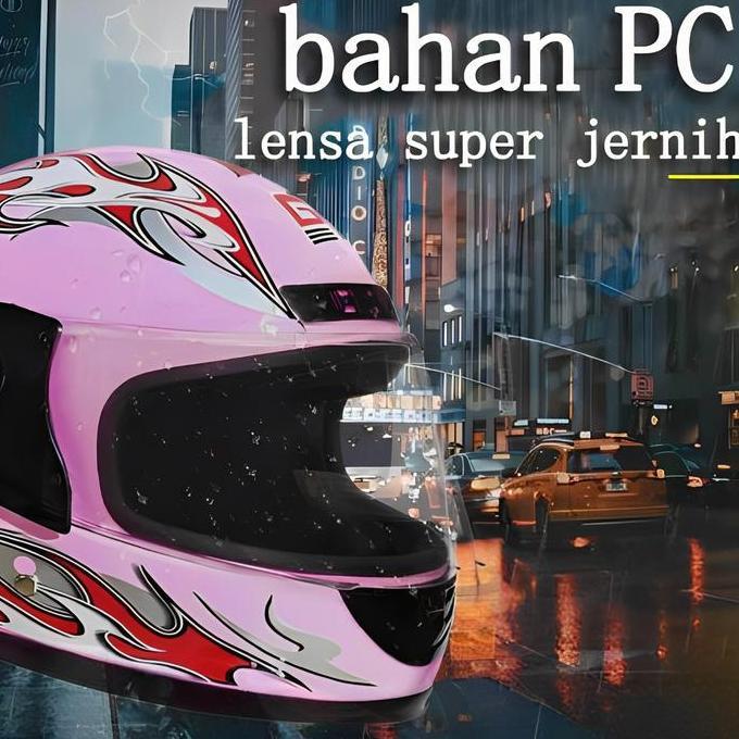 [model Terbaru] Helm Full HD Pria Dan Wanita, Helm Bernapas Anti-kabut, Helm Tahan Guncangan, Helm P