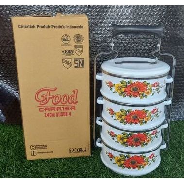 Maspion Rantang 4 Susun Stainless Enamel Jadul Klasik Kedaung Rantang Susun 14 Cm