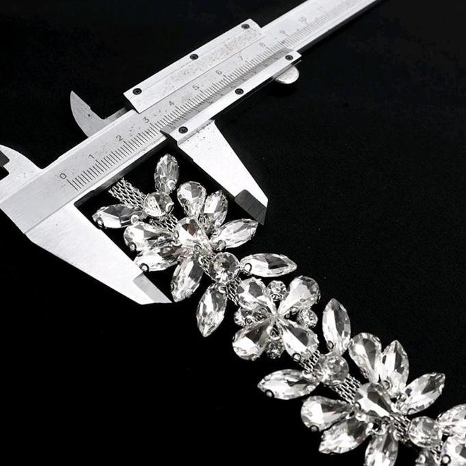 Rhinestone Decal Glass Motif Mata Kuda Aksesoris Baju Gaun Pengantin Payet Rangkai Jahit Manik Canti