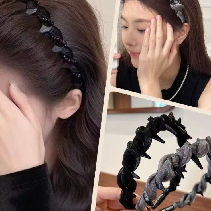 Miniso Bali | Bando Sirkam Gerigi Besar Polos Bando Korea Wanita Headband Sirkam Lilit Kain Aksesori