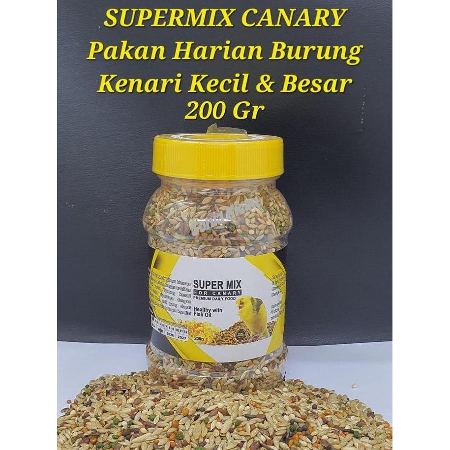 Unique Super Mix Kenari Premium 200 Gr Pakan Burung Kenari