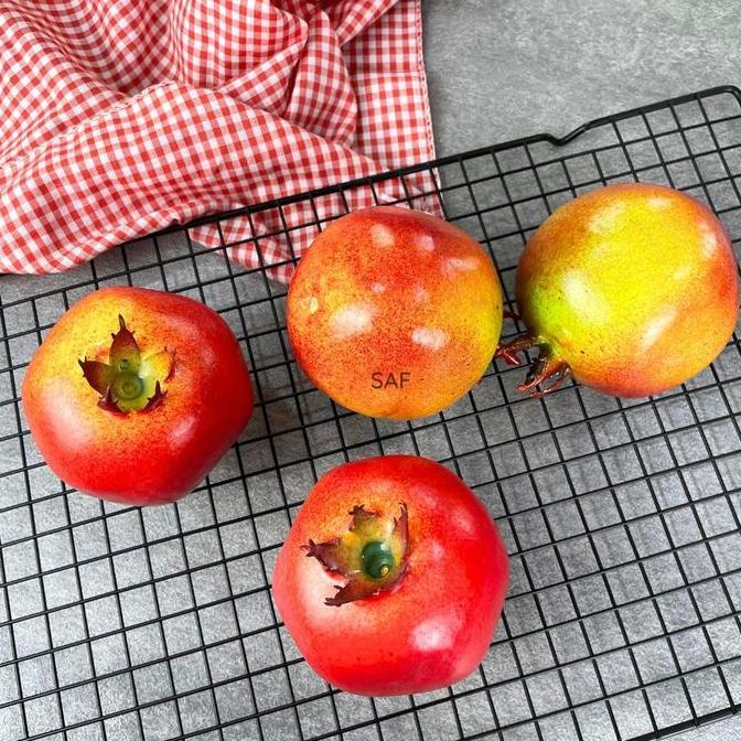 SAF Delima Buah Artificial Palsu Imitasi - Fake Pomegranate Props Foto Produk