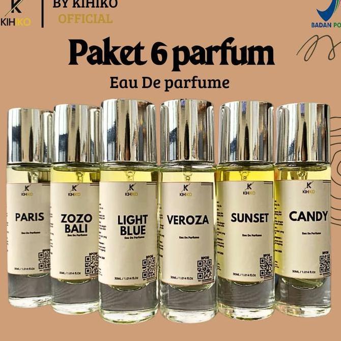 [BPOM] Kihiko Parfum 30ml Eau De Parfume Paket 6 Botol