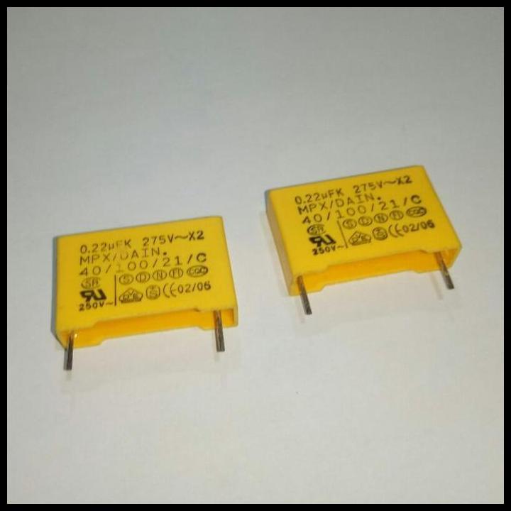TERBARU 10PCS KAPASITOR 0.22UF 275V 220NF 275V 224 275V 250V MKT MKP 