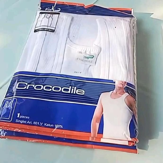 singlet pria CROCODILE jumbo 100% original - singlet pria jumbo crocodile - kaos dalam laki-laki cro