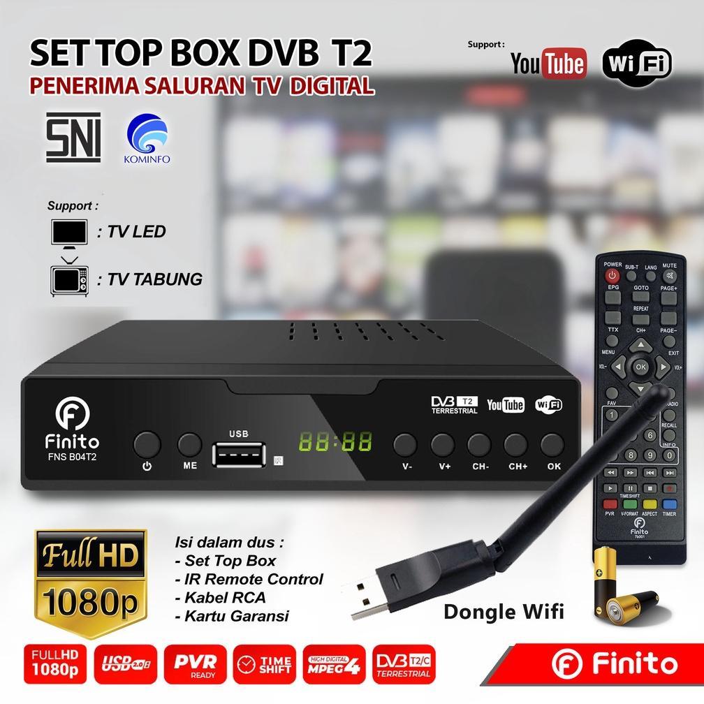 VELMORA FINITO SET TOP BOX TV DIGITAL FINITO RECEIVER STB DVB T2 TV TABUNG TERMURAH