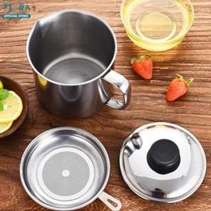 SINDA Oil Pot Filter Wadah Saringan Minyak Stainless Steel HS