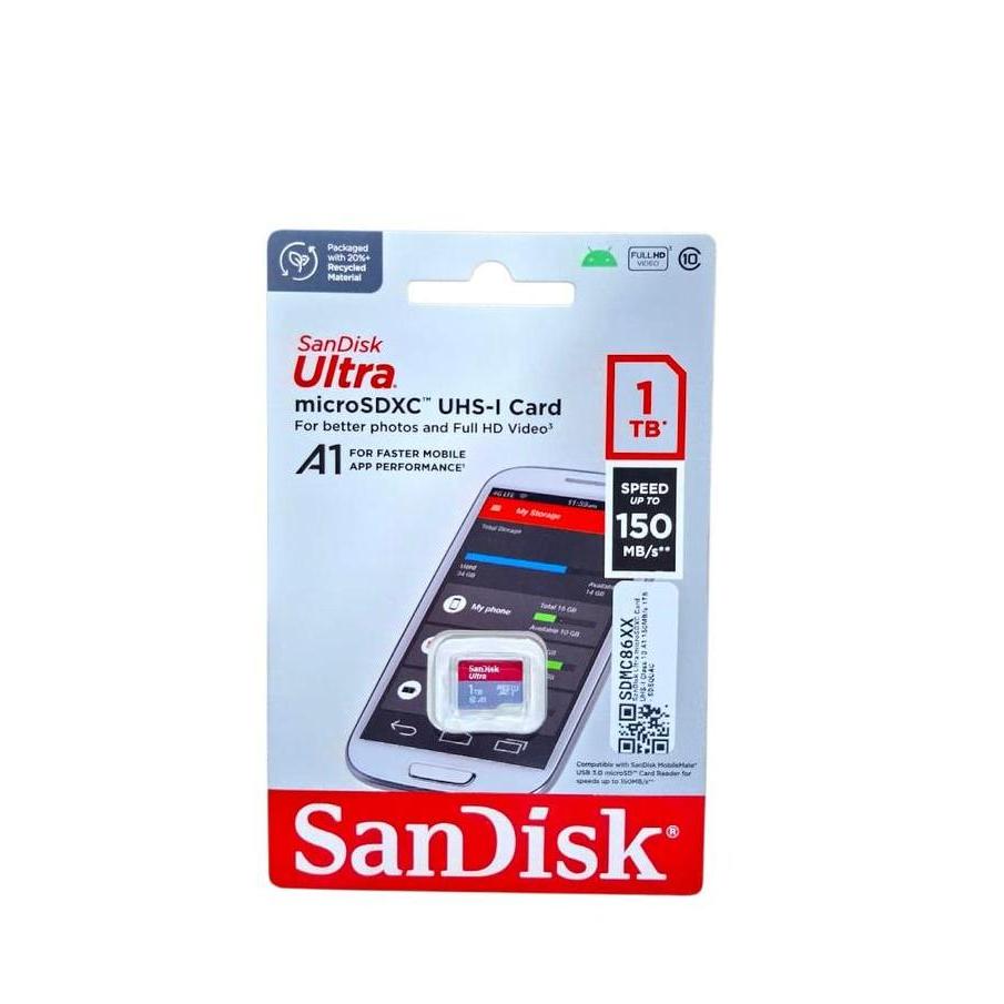 NEW SANDISK 1TB ULTRA SPEED 150 MB/S MEMORY HP MICRO SD SDXC CARD A1 CARD ORI