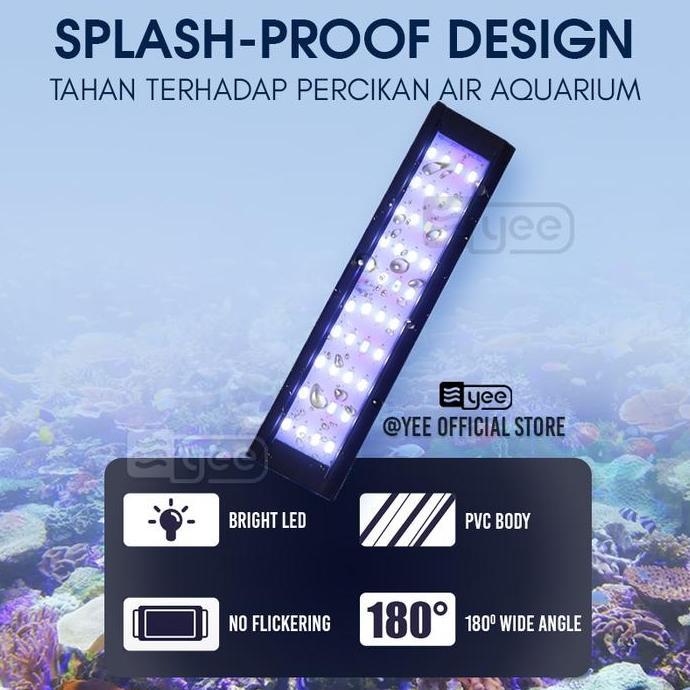 Pescare- Lampu Aquarium Led/ Lampu Led Aquarium / Lampu Aquarium Jepit / Lampu Aquascape