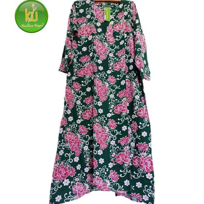 NEW KENCANA UNGU LONGDRES ABAYA JUMBO LD 135 CM GAMIS JUMBO LENGAN PANJANG KENCANA UNGU LABEL HIJAU 