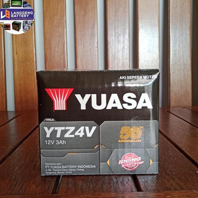 Aki Motor Yamaha Matic Yuasa Ytz4V Ytz5S Aki Kering