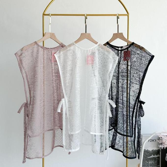 Emikoawa Outer Lace TOP Brukat Brokat Wanita Kondangan Emikoawa Luaran Muslim Blazer Pesta