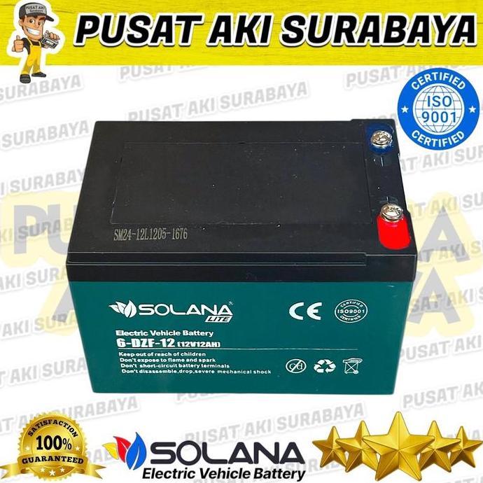 Kavana_Garage - Terbagus Accu Solana 6Dzf12 Kayaba 6Dzf14 Battery U-Winfly Antelope Sepeda Listrik G