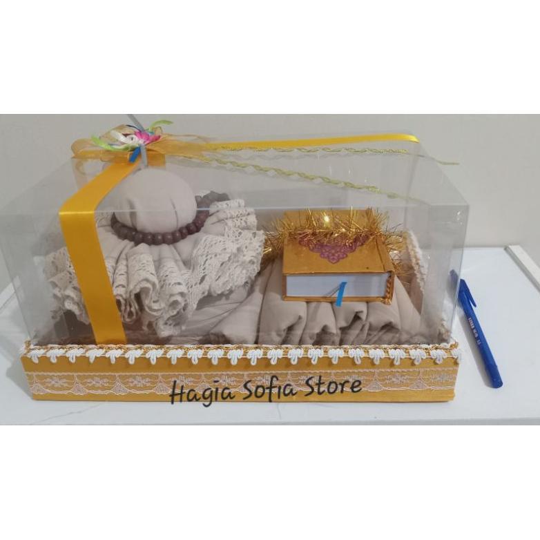 big promo part 2 hampers mukena katun renda premium free box tutup mika  / mukena seserahan pernikah