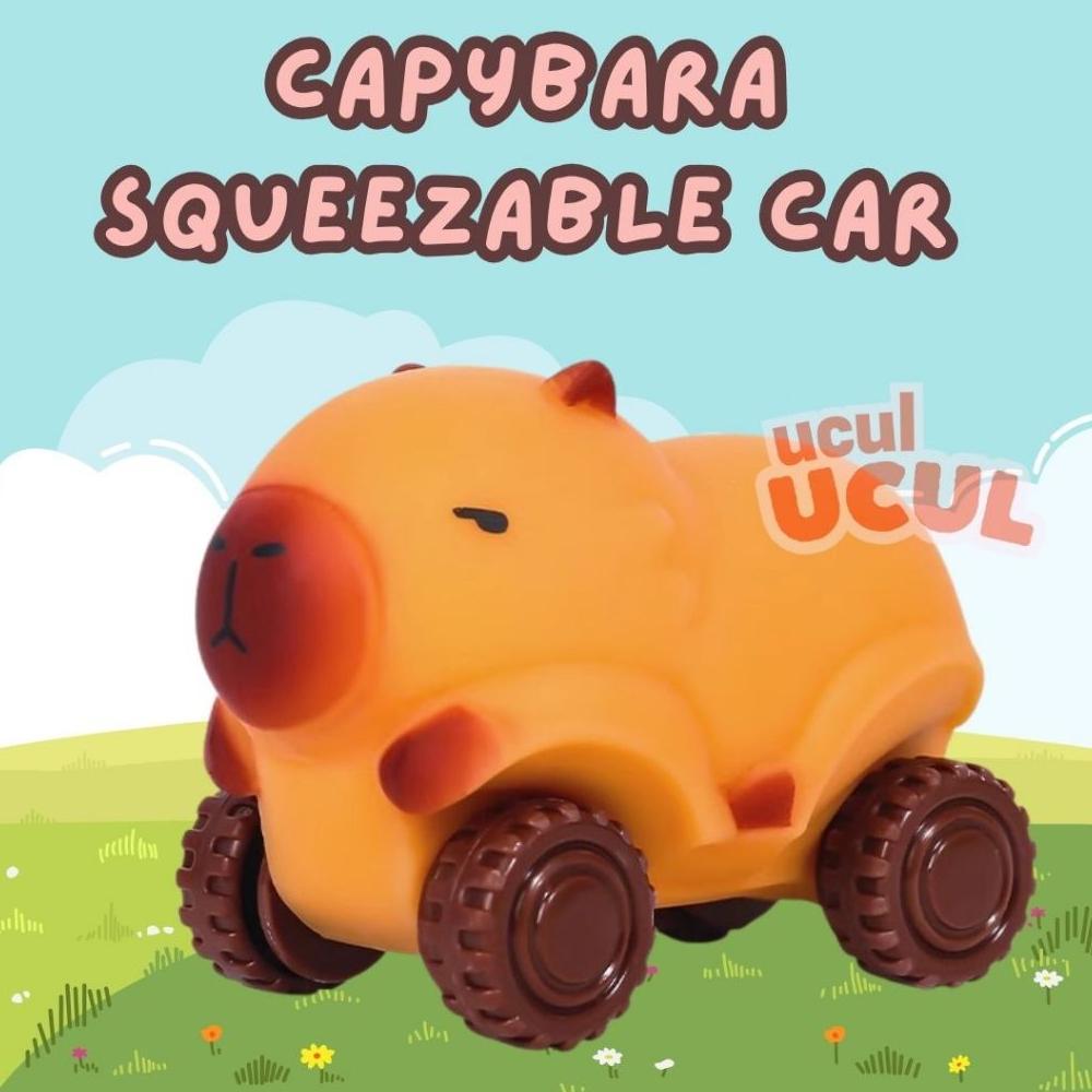 Promo [Ucul Ucul] Mainan Mobil Gantungan Squishy Capybara Stress Relieve