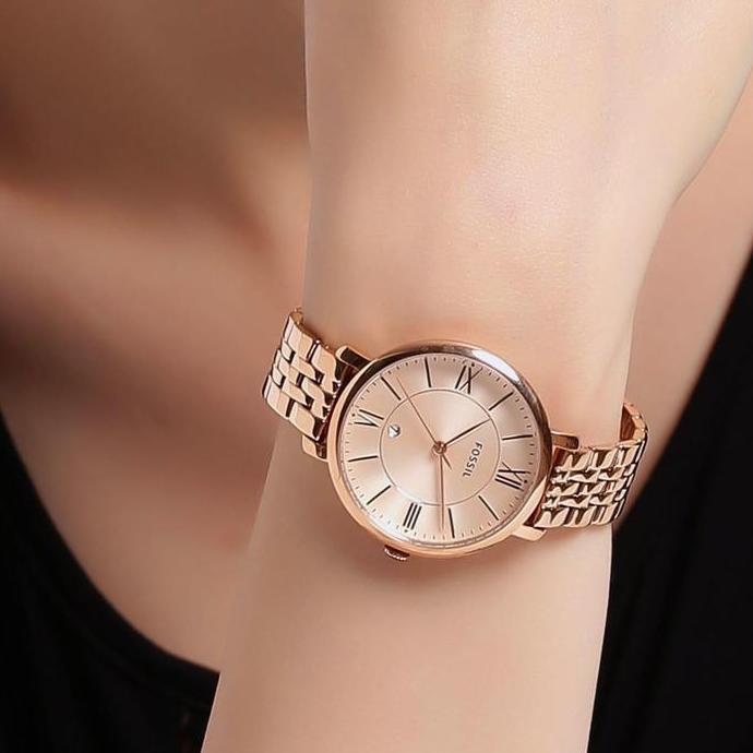 54. [Original] Jam Tangan Wanita Fossil Es3435 Rosegold Original
