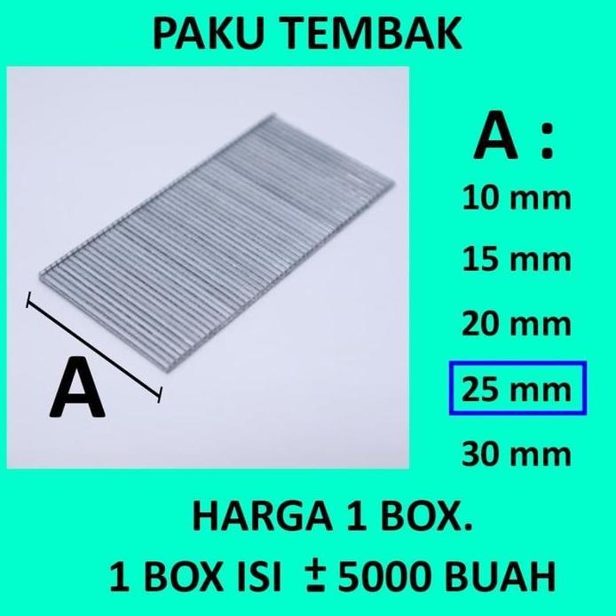F25 - isi paku tembak angin / staples gun TYPE PAKU I
