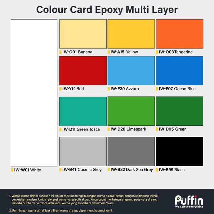 Bigbax- Cat Lantai Puffin Epoxy Multi Layer (Topcoat)