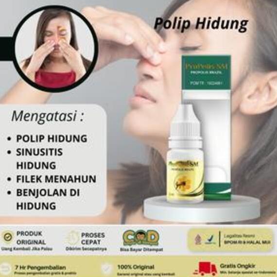 Polip Hidung Benjolan Di Dalam Hidung Alergi Hidung Rhinitis Gatal Hidung Sinusitis - ProPolis SM ob
