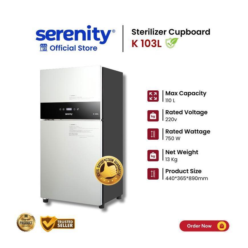 Sterlisator Sterilizer Sterilisator Serenity 2 Pintu K-103L Sterilisator 2 Pintu