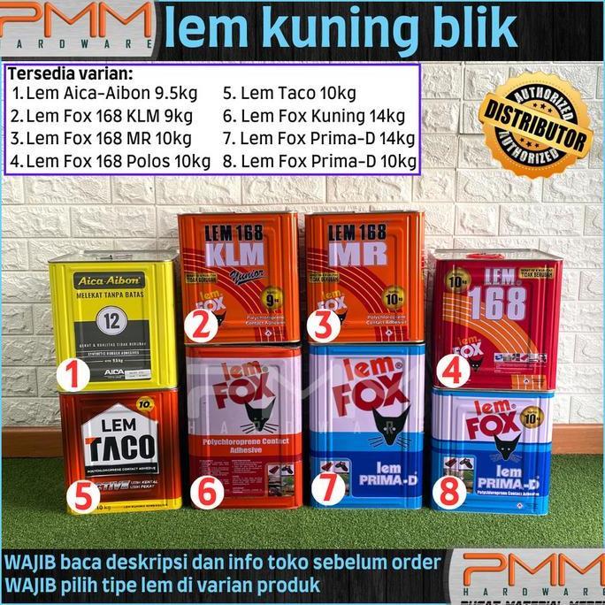 Lem kuning AICA 12 lem HPL Triplek contact adhesive