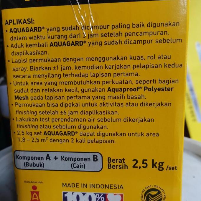 Cat Pelapis Anti-Bocor Aquagard by Aquaproof set 2.5 kg