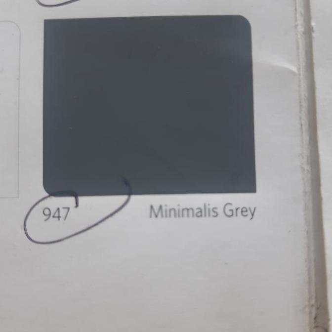 CAT TEMBOK VINILEX NIPPON PAINT WARNA MINIMALIS GREY 947 ISI 5KG