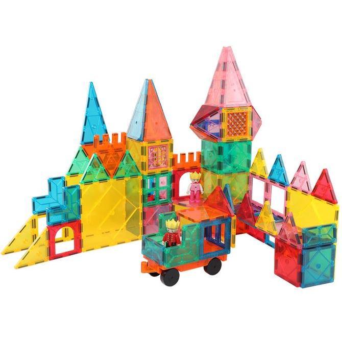 Magnetic tiles 120 pcs - KEBO - Mainan Edukasi - STEAM