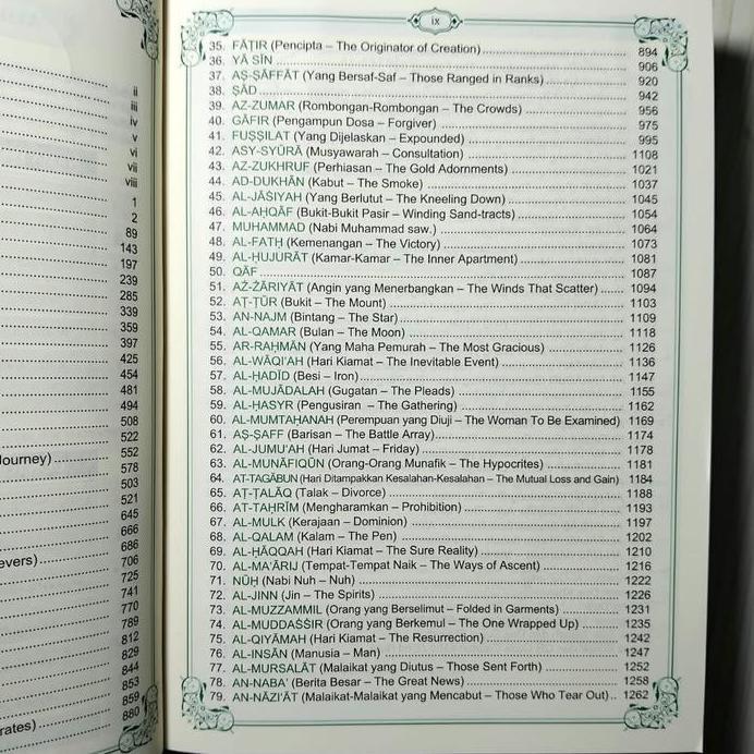 [Uk A5] The Noble Quran - Alquran 3 Bahasa Arab Indonesia Inggris plus Latin Al-Quran Alhuda