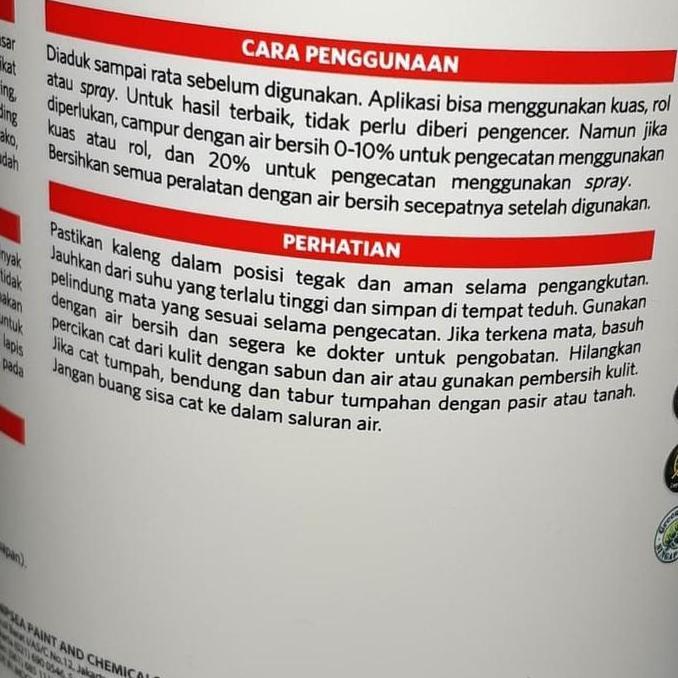 Cat VINILEX 1 kg PUTIH 300 atau HITAM 9103 - Cat Tembok Interior