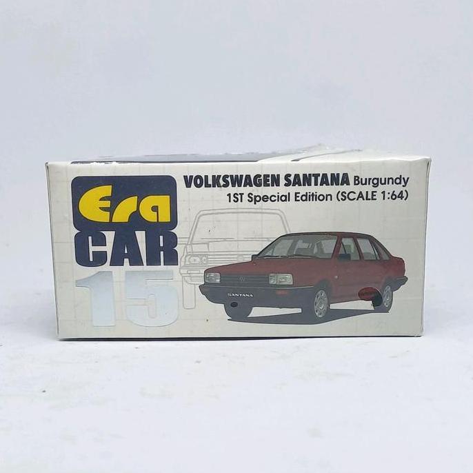 era car eracar volkswagen santana burgundy diecast 1/64 (s)