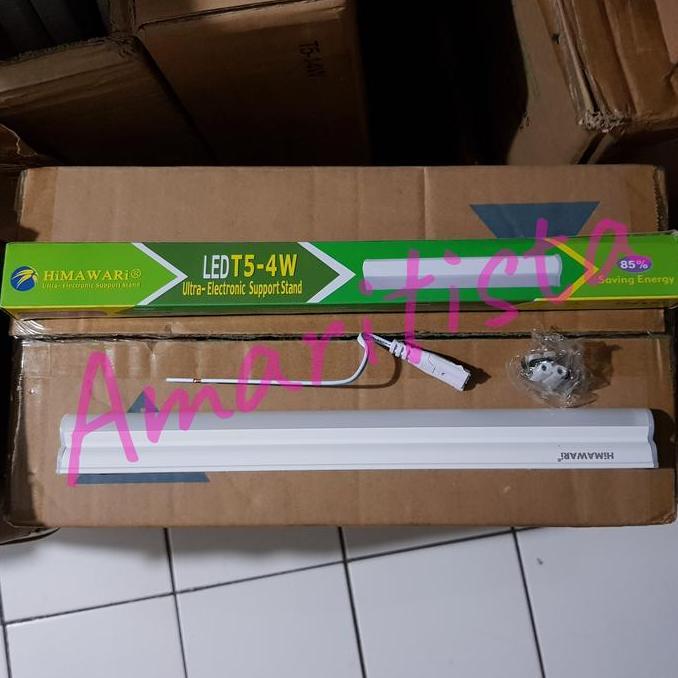 Ready  Lampu T5 LED HIMAWARI 4W 4Watt 4 Watt 30.7cm Putih 6500K SNI AC220V