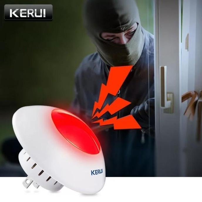 KERUI Alarm Rumah Wireless Strobe Sirine Indoor Alarm Sirine Home Security set