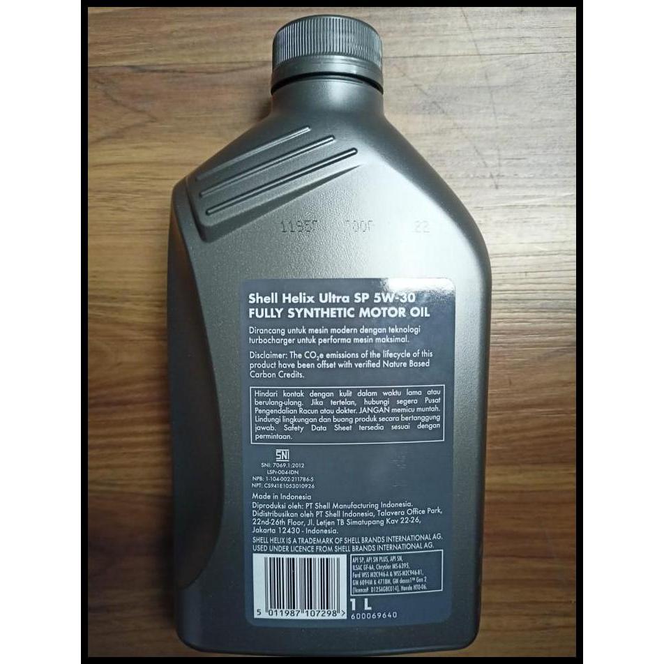 GRATIS ONGKIR SHELL ULTRA SHELL HELIX ULTRA 5W-30 FULL SYNTHETIC 1L 