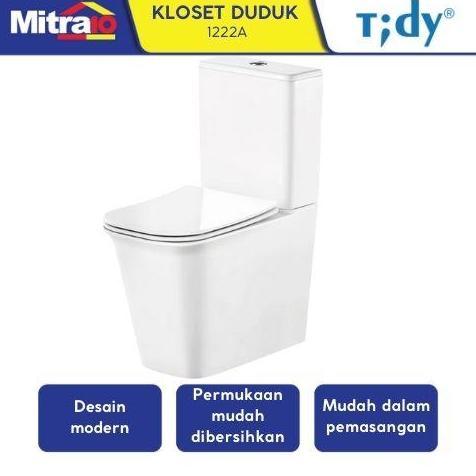 TERLARIS KLOSET DUDUK TIDY FO 1222A TWO PIECE PUTIH - CLOSET [INCLUDE PACKING KAYU]