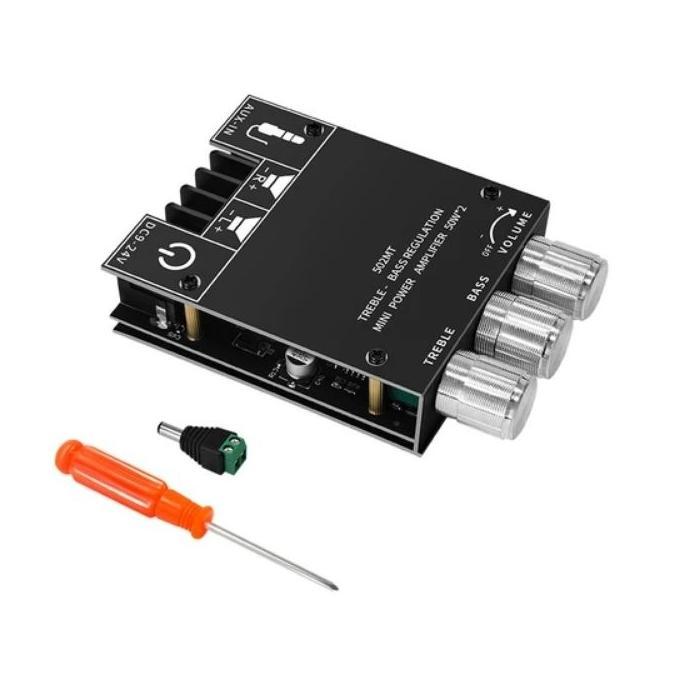 Power Amplifier Stereo Class D Bluetooth 100W 502Mt