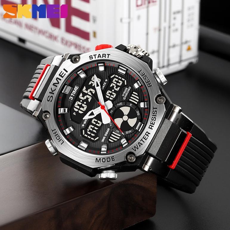 ORIGINAL SKMEI 2223 Jam Tangan Pria Digital Analog Sport Watch Anti Air 5 Bar MGOS