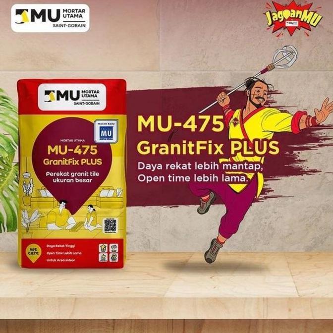 MU-475 Semen Instan Perekat Granit Ukuran Besar 25kg