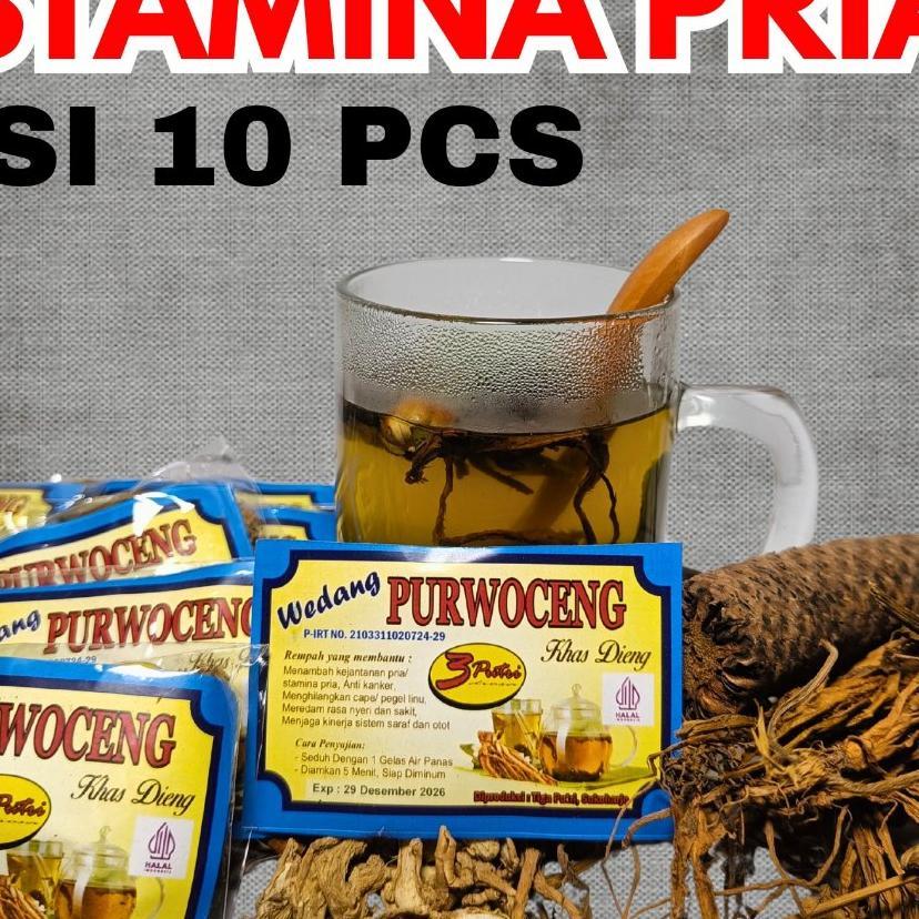 Wedang Rempah Purwaceng Khas Dieng - Isi 10 Sachet Dari Akar Purwaceng Asli